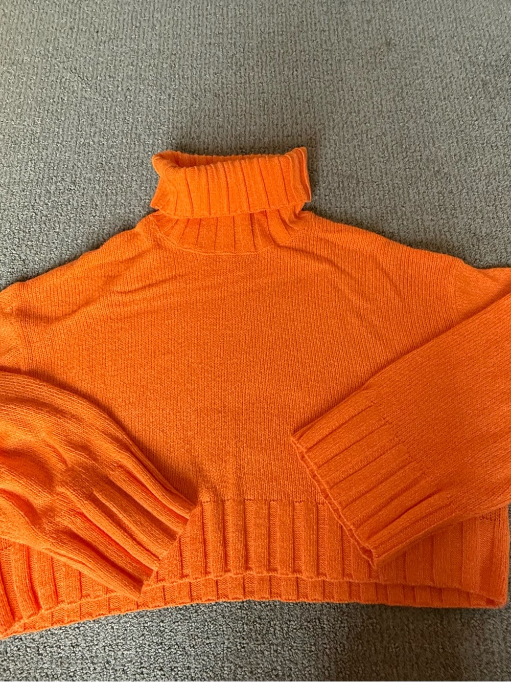H&M Bright Orange Turtleneck Sweater